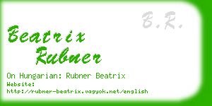 beatrix rubner business card